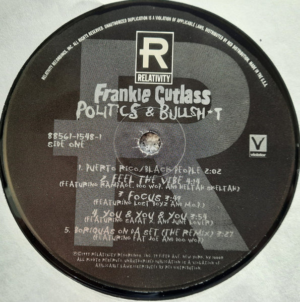 Frankie Cutlass : Politics & Bullsh*t (LP, Album)