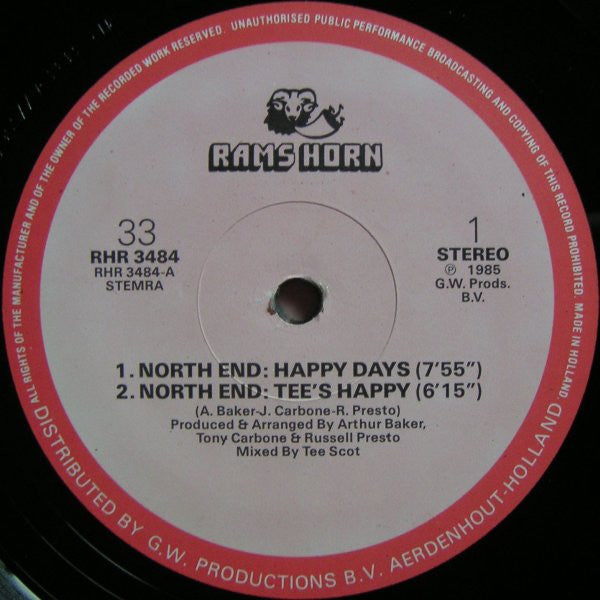 North End / Young & Co* : Happy Days / I Like What You're Doing To Me (12")