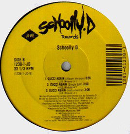 Schoolly D : Livin' In The Jungle / Gucci Again (12")
