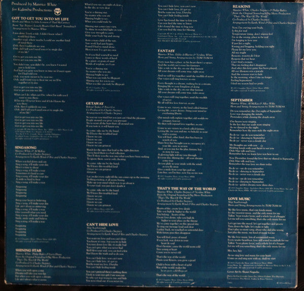 Earth, Wind & Fire : The Best Of Earth Wind & Fire Vol. I (LP, Comp, Pit)