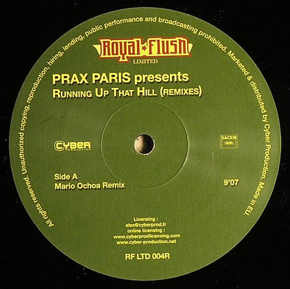 Prax Paris : Running Up That Hill (Remixes) (12")