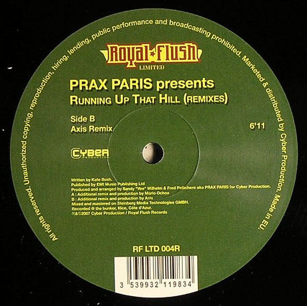 Prax Paris : Running Up That Hill (Remixes) (12")