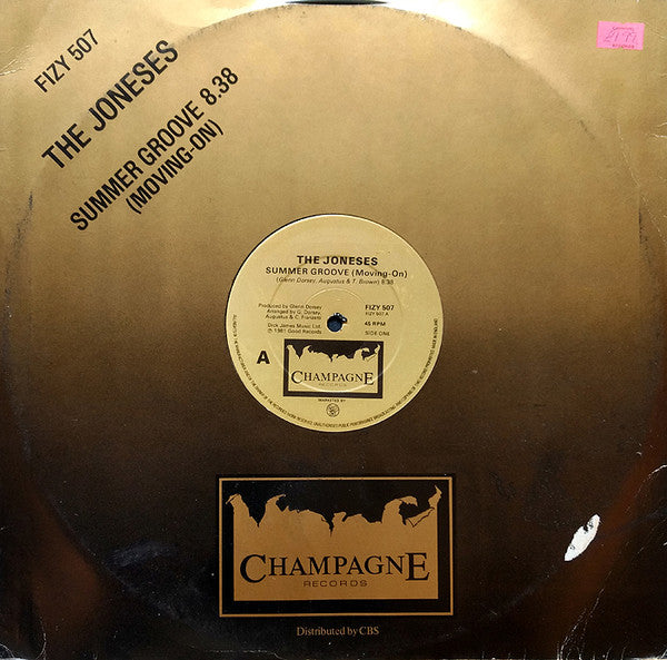 The Joneses : Summer Groove (12")