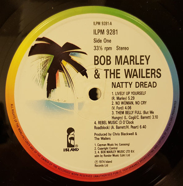 Bob Marley & The Wailers : Natty Dread (LP, Album, RE)