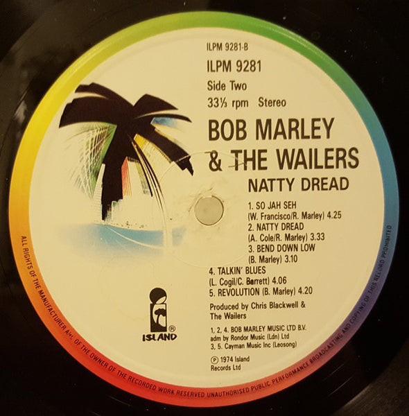 Bob Marley & The Wailers : Natty Dread (LP, Album, RE)