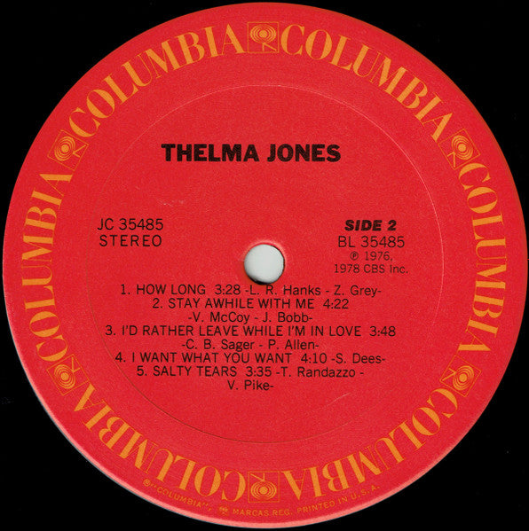 Thelma Jones : Thelma Jones (LP, Album, Pit)