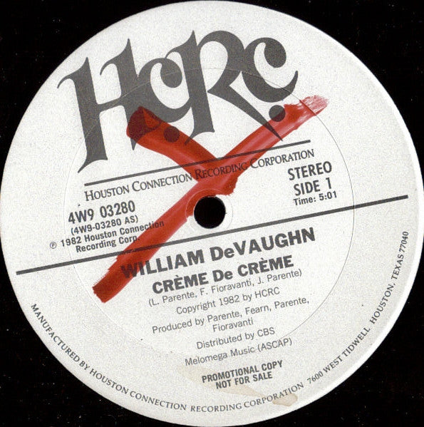 William DeVaughn : Crème De Crème (12", Promo)