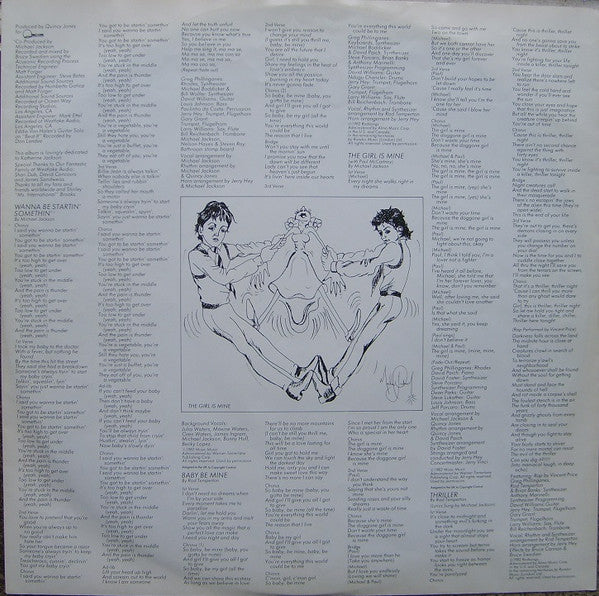Michael Jackson : Thriller (LP, Album, Gat)