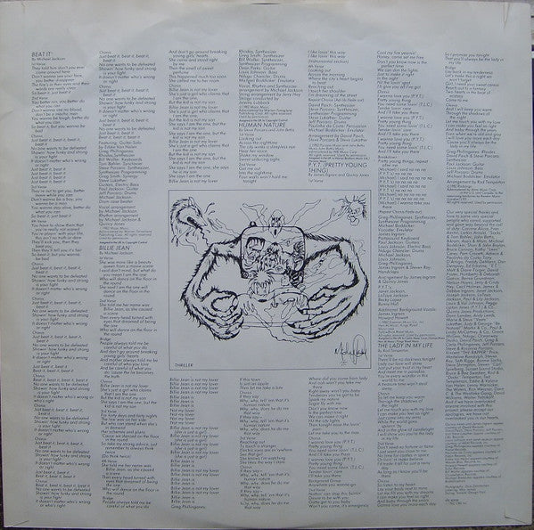 Michael Jackson : Thriller (LP, Album, Gat)