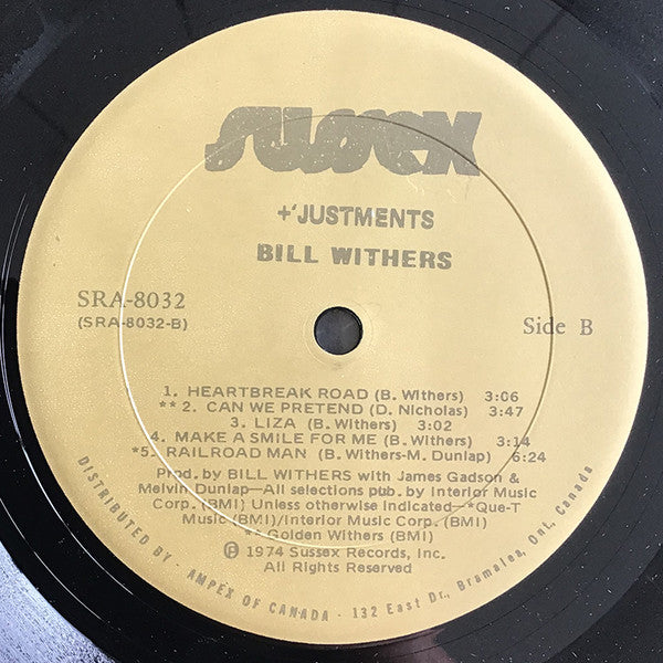 Bill Withers : +'Justments (LP, Album)