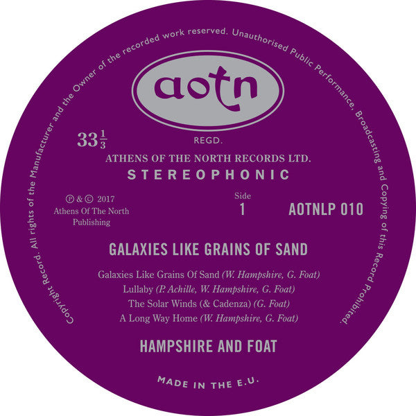 Warren Hampshire and Greg Foat : Galaxies Like Grains Of Sand (LP, Album)