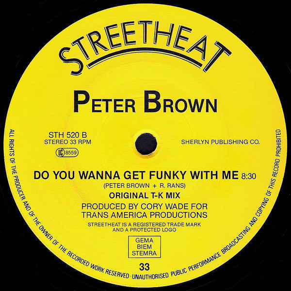 Peter Brown (2) : Dance With Me / Do You Wanna Get Funky With Me (12")
