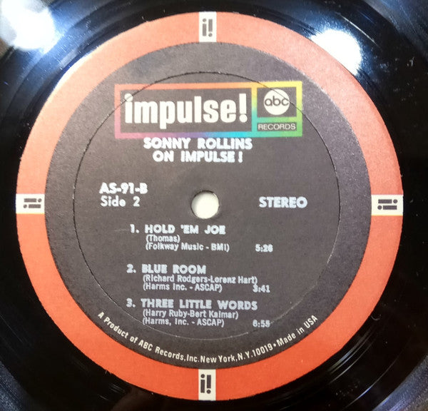 Sonny Rollins : On Impulse! (LP, Album, RE)