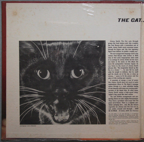 The Incredible Jimmy Smith* : The Cat (LP, Album, MGM)