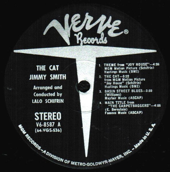 The Incredible Jimmy Smith* : The Cat (LP, Album, MGM)