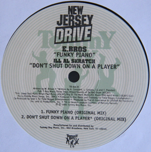 Ill Al Skratch / E Bros : Don't Shut Down On A Player / Funky Piano (12")