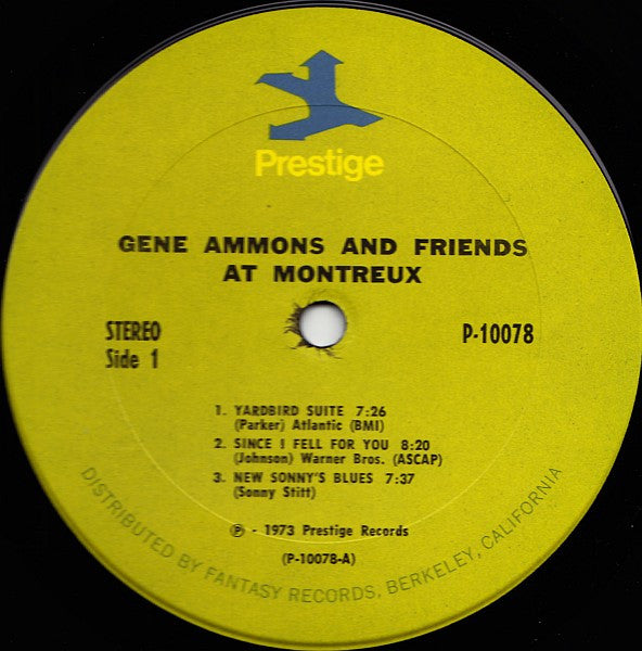 Gene Ammons : Gene Ammons And Friends At Montreux (LP, Album)