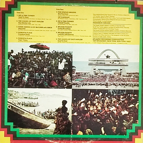 Various : Soul To Soul (Music From The Original Soundtrack - Recorded Live In Ghana, West Africa) (LP, Album, Gat)