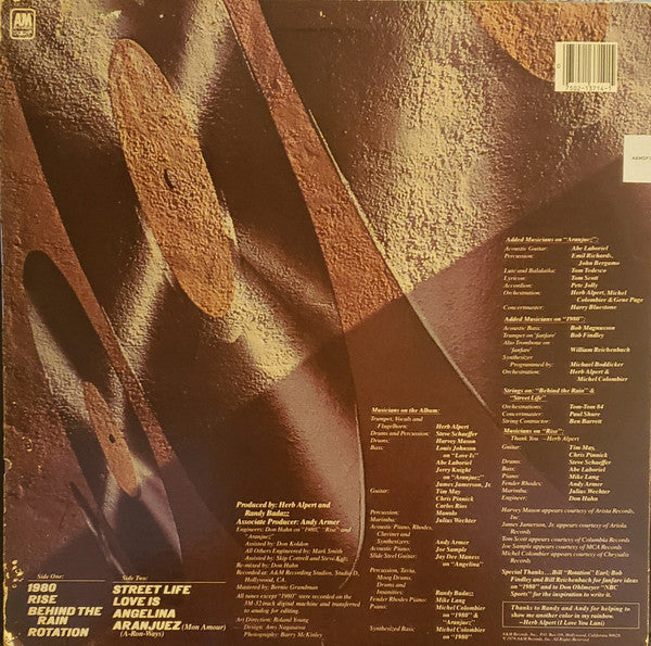 Herb Alpert : Rise (LP, Album)
