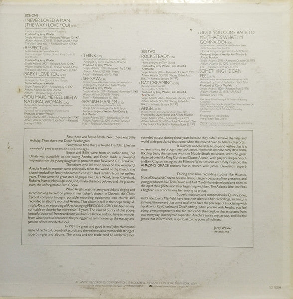 Aretha Franklin : Ten Years Of Gold (LP, Comp, PR)