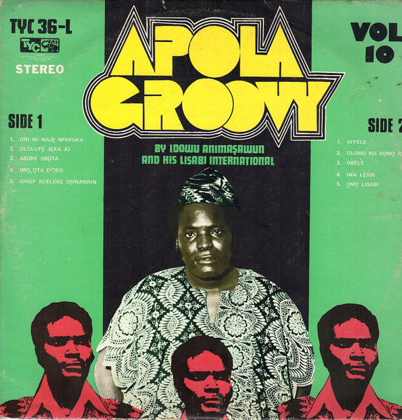 Idowu Animashawun And His Lisabi Brothers International : Vol. 10 Apola Groovy (LP, Album)