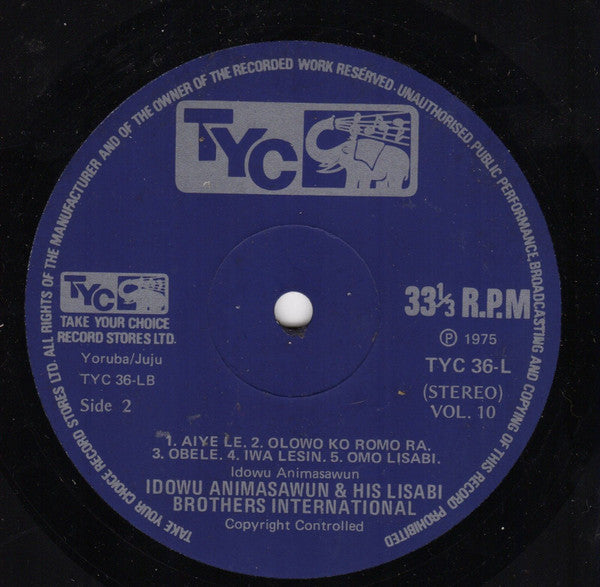 Idowu Animashawun And His Lisabi Brothers International : Vol. 10 Apola Groovy (LP, Album)