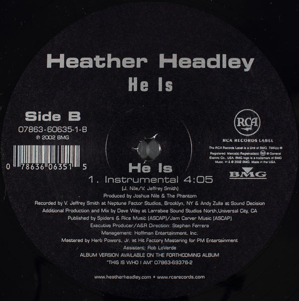 Heather Headley : He Is (12")