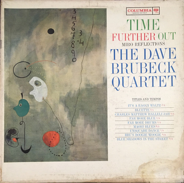 The Dave Brubeck Quartet : Time Further Out: Miro Reflections (LP, Album, Mono, Pit)