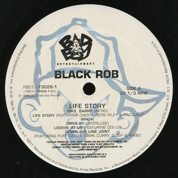 Black Rob : Life Story (2xLP, Album)