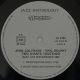 John Coltrane / Eric Dolphy : Two Giants Together - Rare Live Performance 1962 (LP, RE)