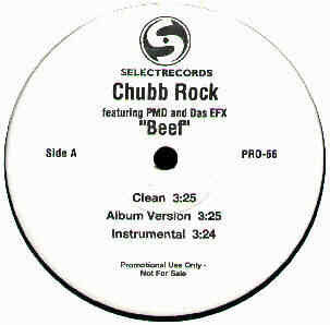 Chubb Rock : Beef (12", Promo)