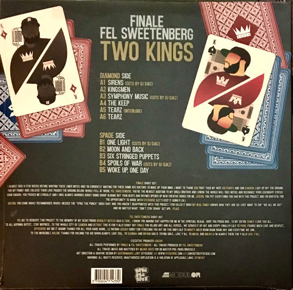 Finale & Fel Sweetenberg : Two Kings (LP, Ltd, Cle)