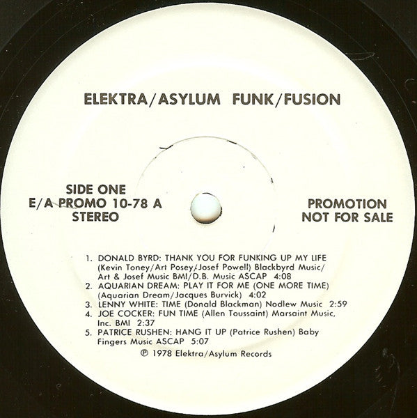 Various : Funk / Fusion (LP, Comp, Promo)