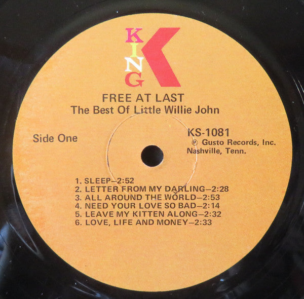 Little Willie John : Free At Last (LP, Comp, RE)