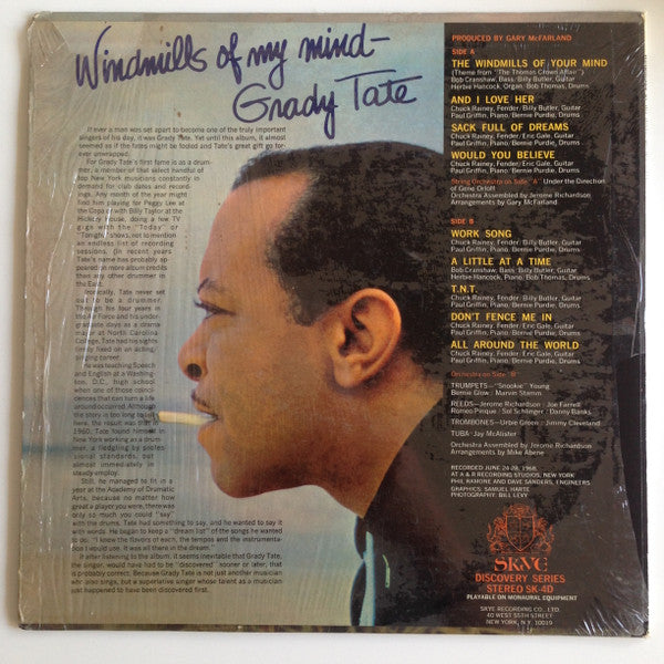Grady Tate : Windmills Of My Mind (LP, Album, Mon)