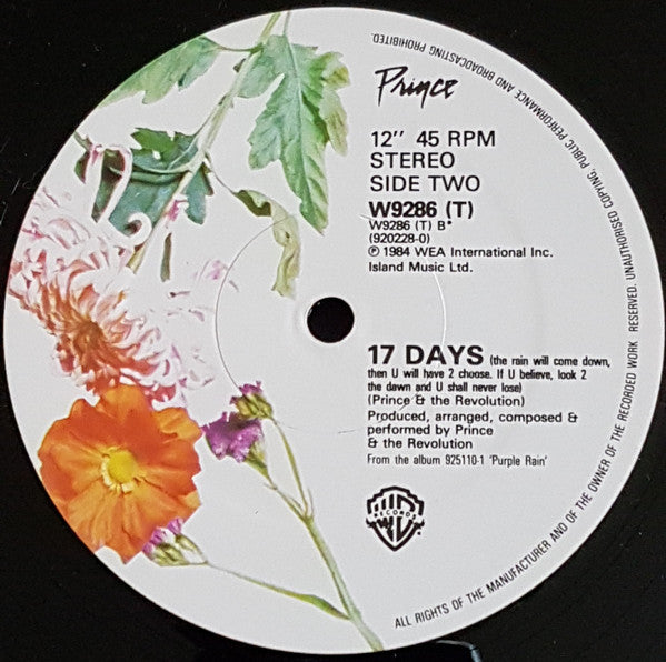Prince : When Doves Cry (12", Single, Dam)