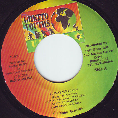 Damian "Jr. Gong" Marley* / Stephen Marley / Capleton / Drag-On : It Was Written (7")