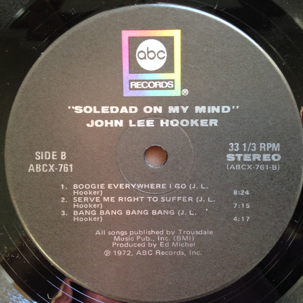 John Lee Hooker : Live At Soledad Prison (LP, Album)