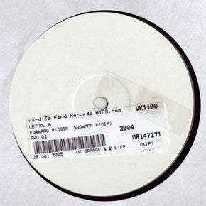 Lethal Bizzle : Forward Riddim (Snowman Remix) (12", Ltd, TP, W/Lbl)