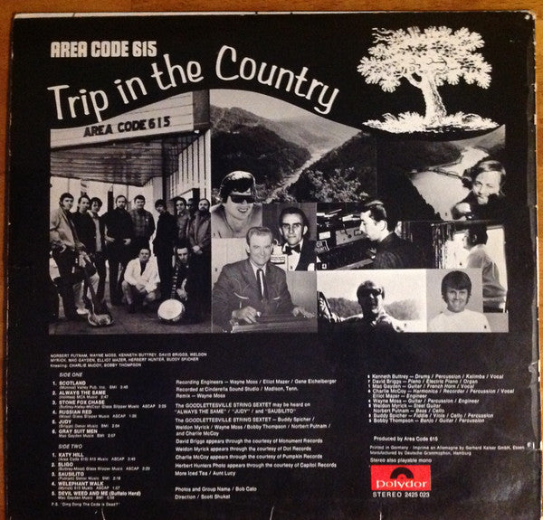 Area Code 615 : Trip In The Country (LP, Album)