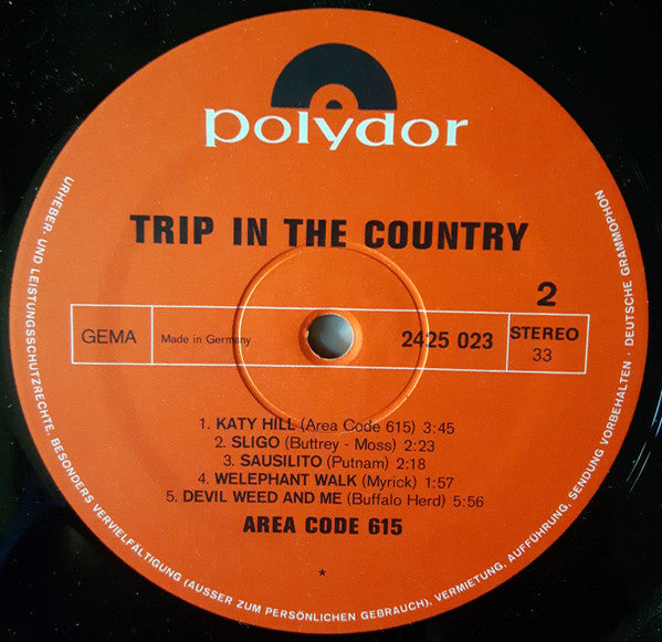 Area Code 615 : Trip In The Country (LP, Album)