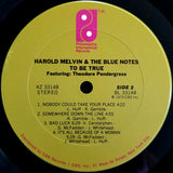 Harold Melvin And The Blue Notes Featuring Teddy Pendergrass : To Be True (LP, Album, Pit)