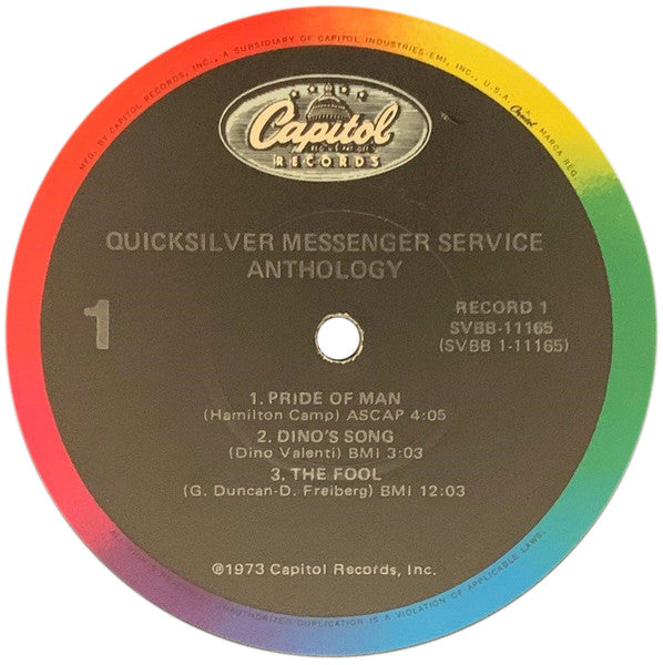 Quicksilver Messenger Service : Anthology (2xLP, Comp, RE)