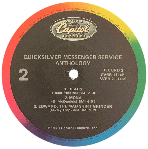 Quicksilver Messenger Service : Anthology (2xLP, Comp, RE)