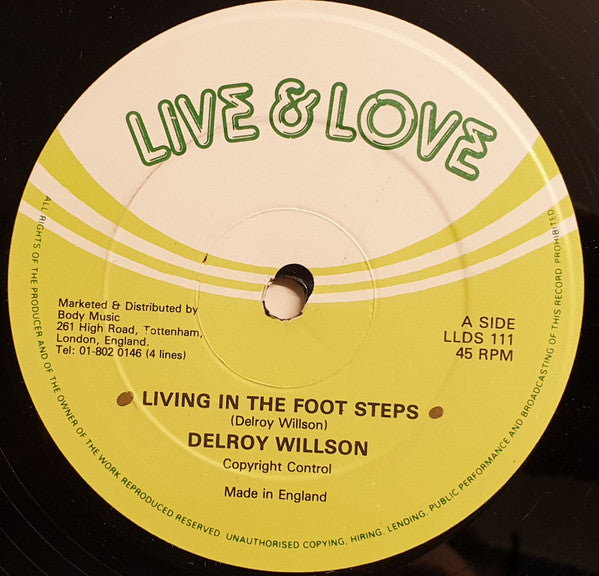 Delroy Wilson : Living In The Foot Steps / So Long Jenny (12")