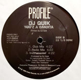 DJ Quik : Down, Down, Down (12", Single, Promo)