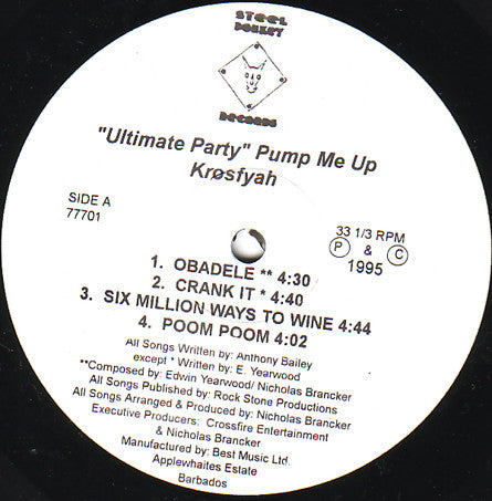 Krosfyah : "Ultimate Party" Pump Me Up (LP, RP, 2nd)