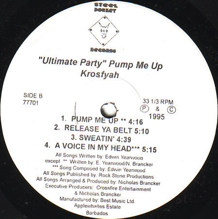 Krosfyah : "Ultimate Party" Pump Me Up (LP, RP, 2nd)