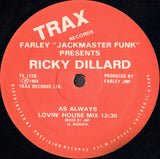Farley "Jackmaster" Funk Presents Ricky Dillard : As Always (12")