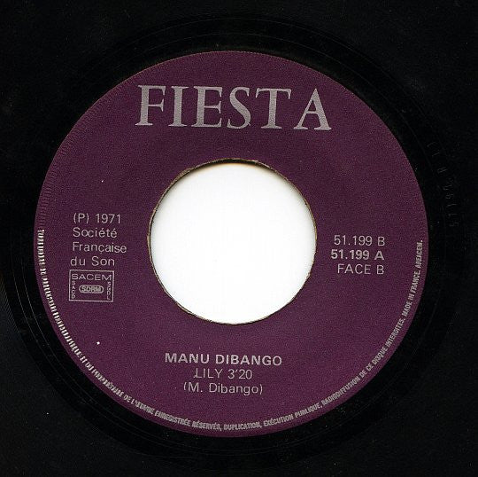 Manu Dibango : Soul Makossa / Lily (7", Single, Promo)